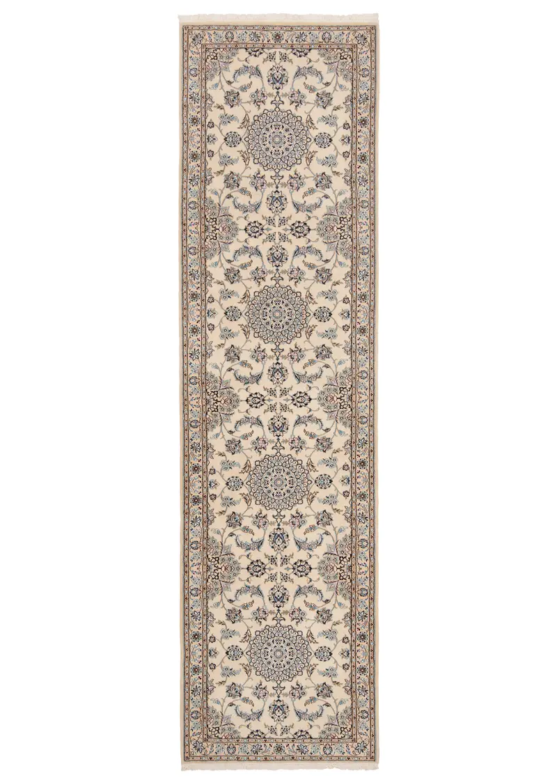 Alfombra persa Nain 9La | 386 x 103 cm