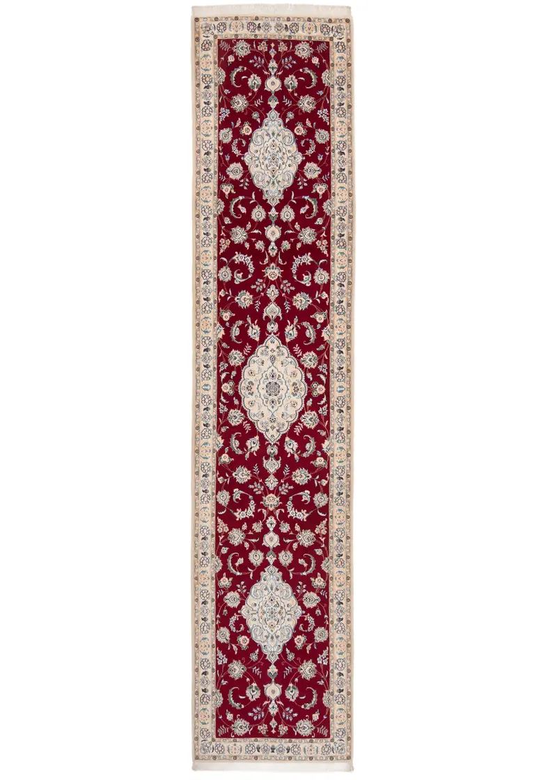 Alfombra persa Nain 9La | 412 x 88 cm