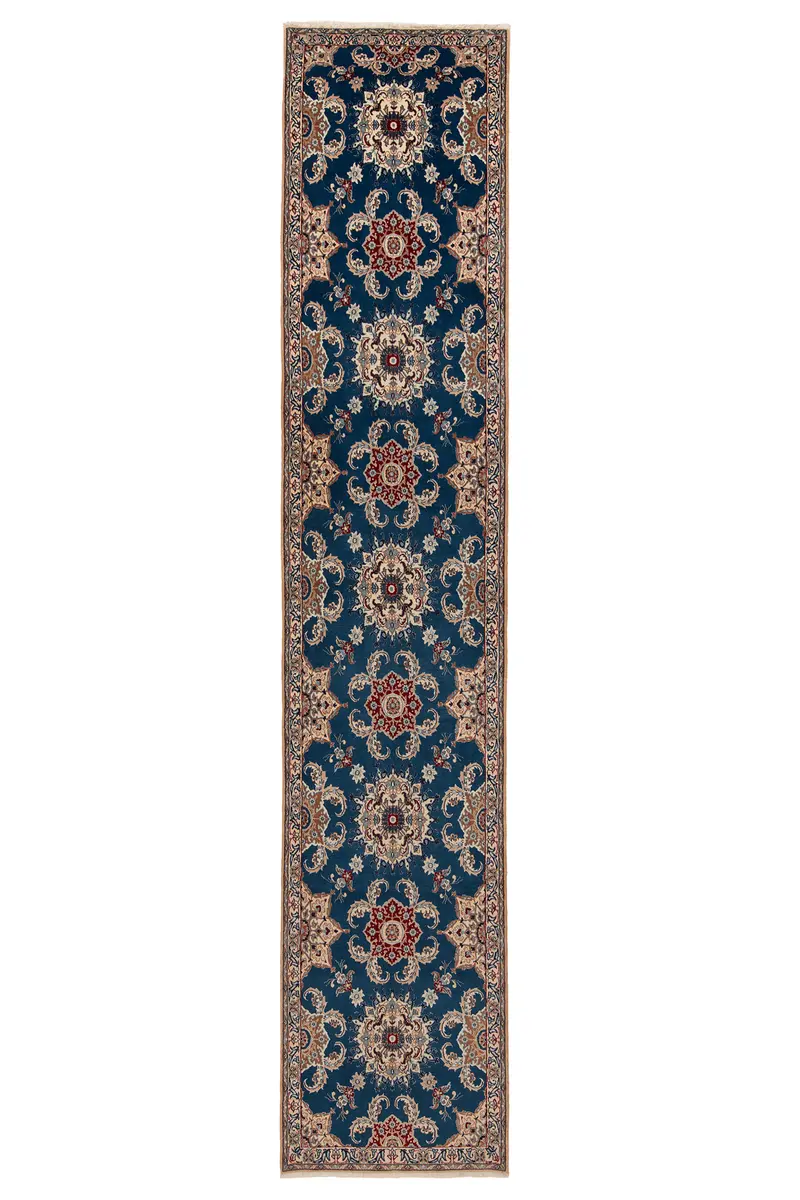 Alfombra persa Nain 9La | 438 x 87 cm