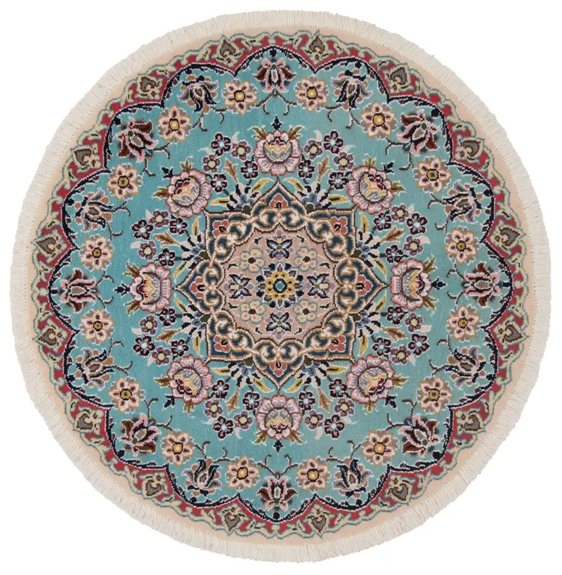 Alfombra Persa Nain 9La | 80 x 80 cm