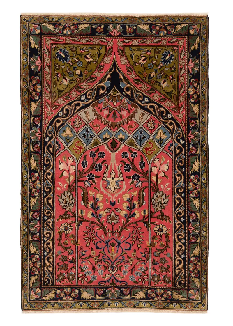 Alfombra persa Qom | 120 x 80 cm