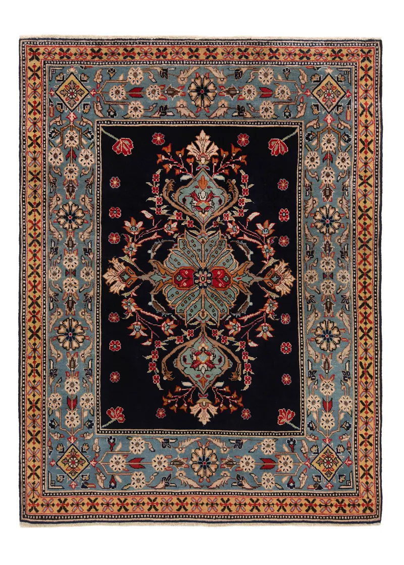 Alfombra persa Qom | 140 x 108 cm