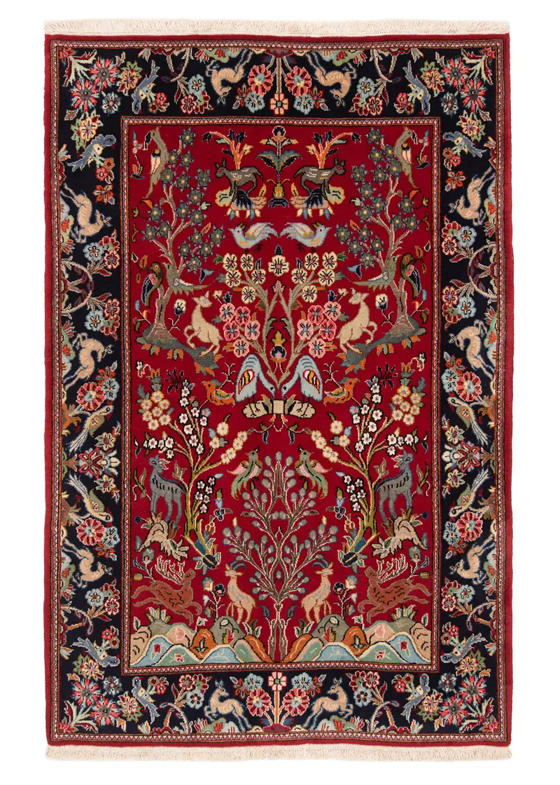 Alfombra persa Qom | 150 x 100 cm