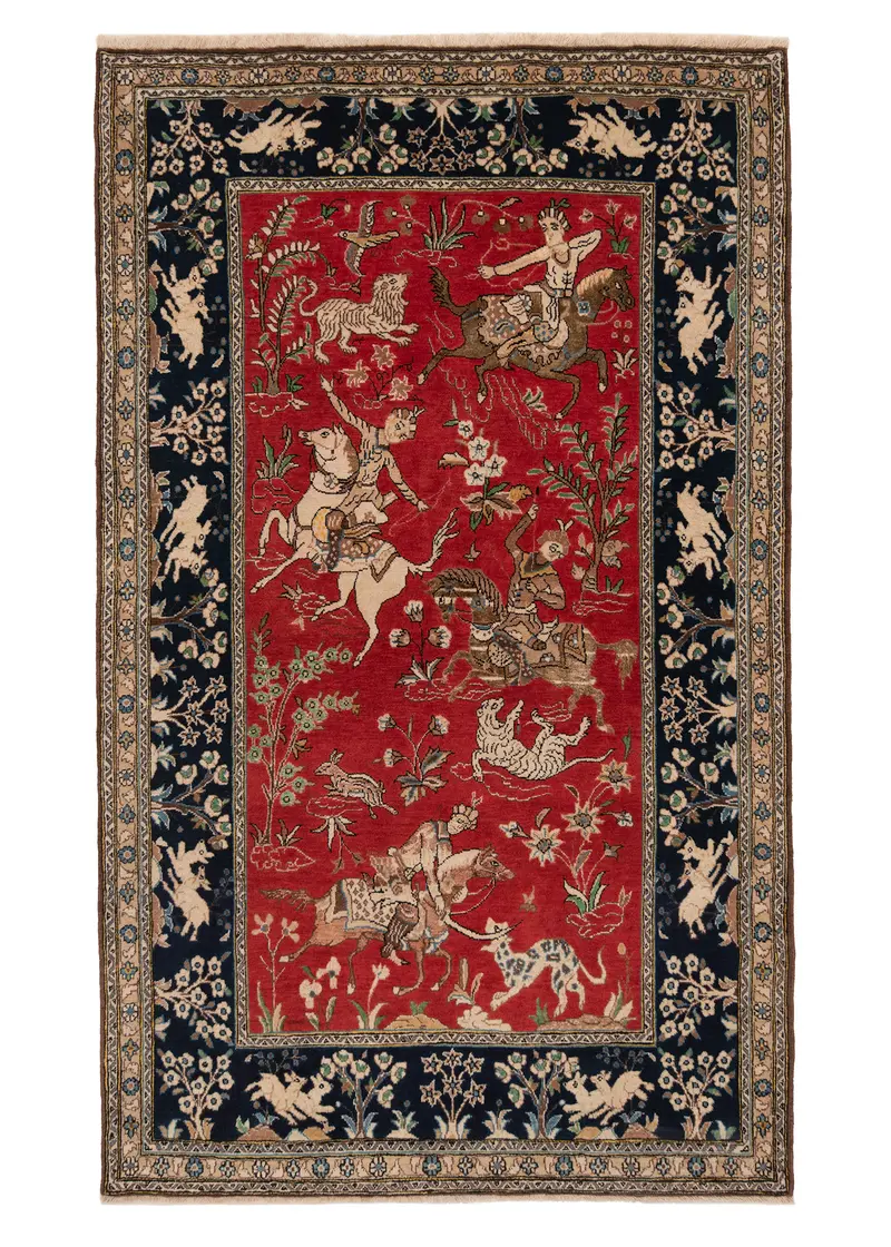 Alfombra persa Qom | 180 x 160 cm