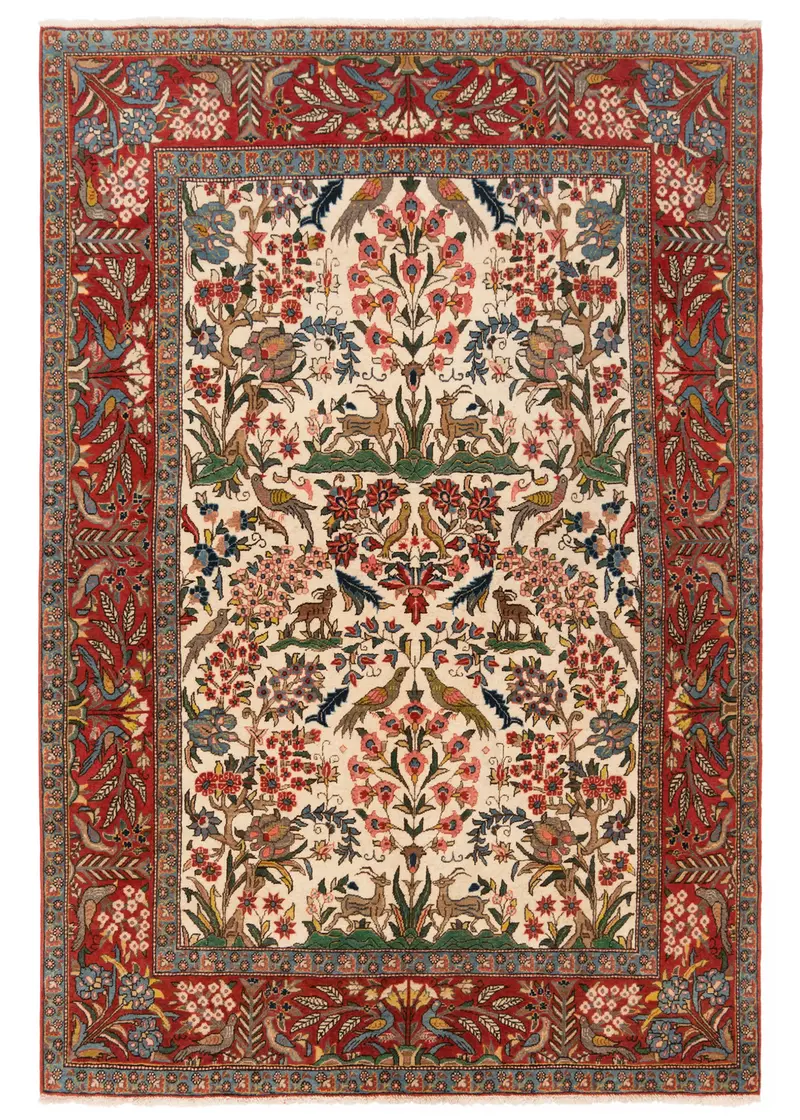 Alfombra persa Qom | 209 x 140 cm