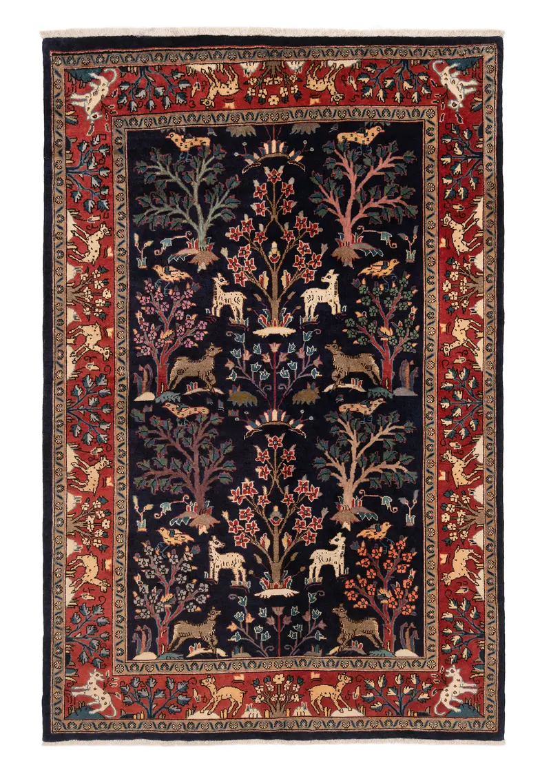 Alfombra persa Qom | 226 x 147 cm