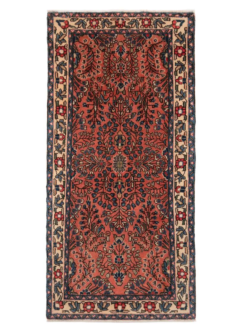 Alfombra persa Sarough | 127 x 62 cm