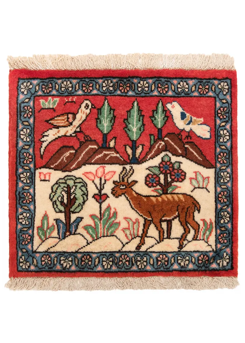 Alfombra persa Sarough | 32 x 42 cm