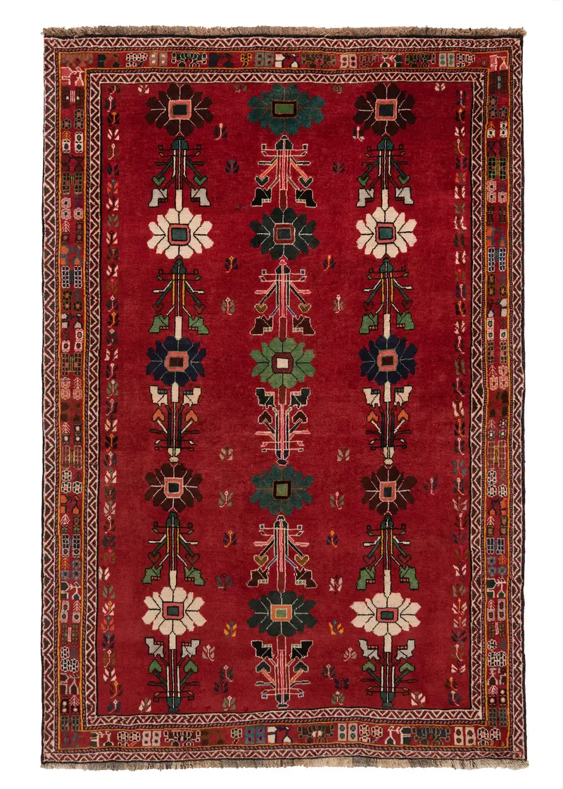 Alfombra persa Shiraz | 227 x 151 cm
