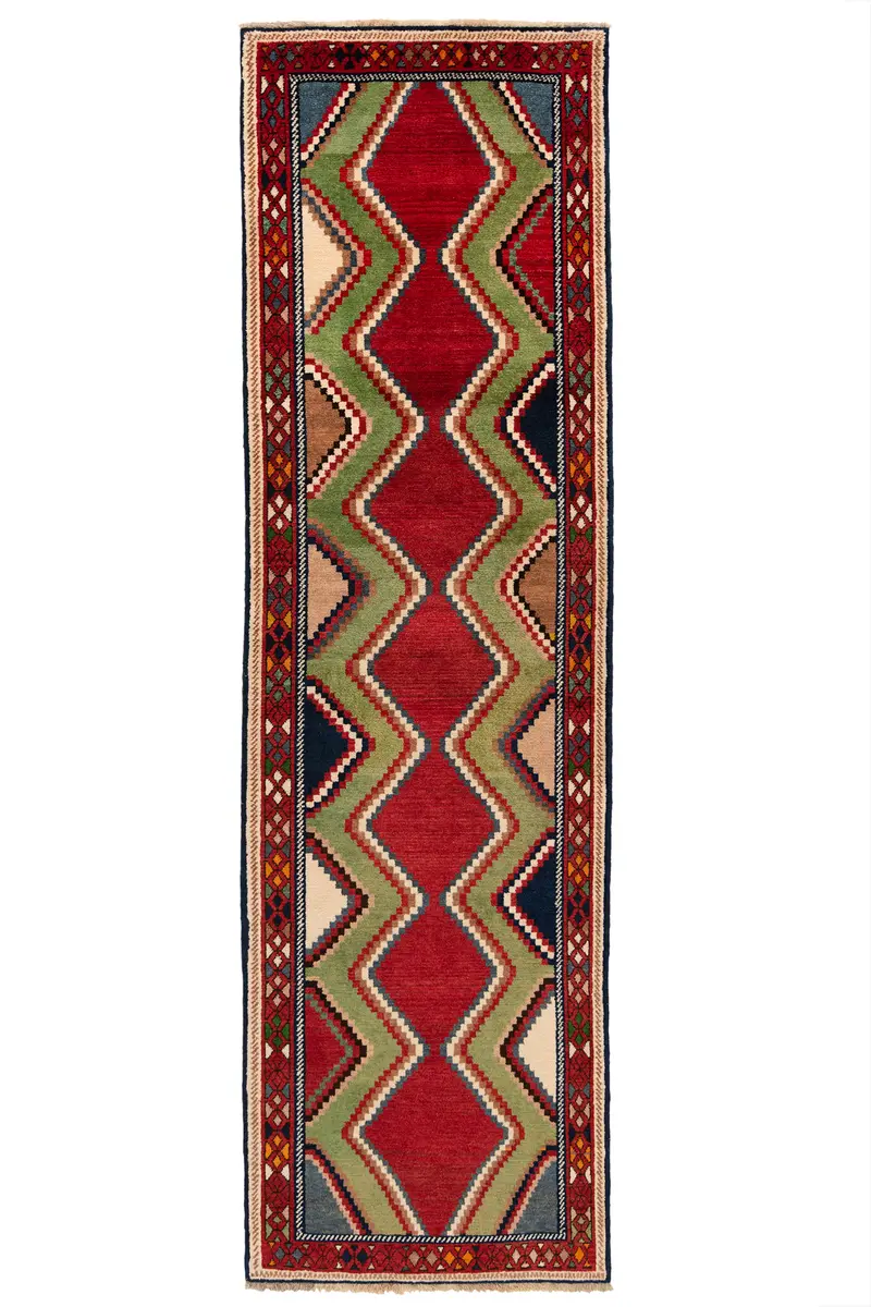 Alfombra persa Shiraz | 301 x 88 cm