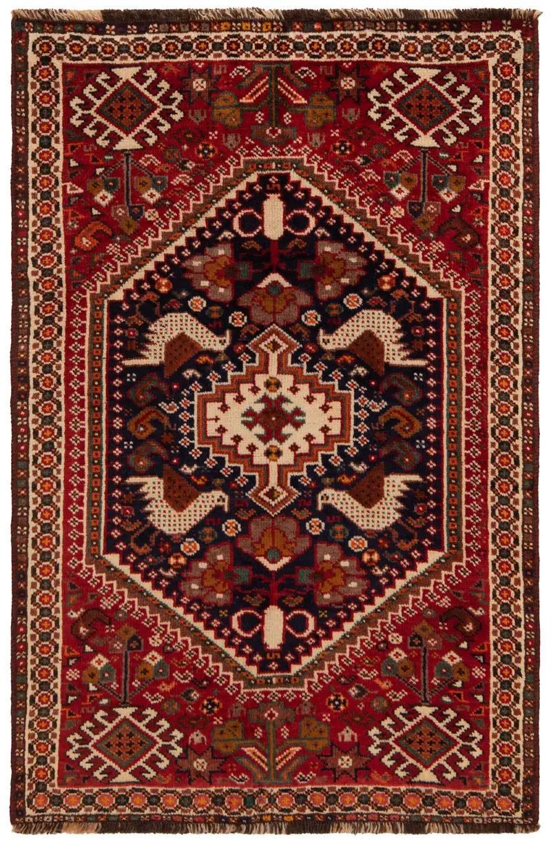 Alfombra persa Shiraz Ghashghai | 118 x 80 cm