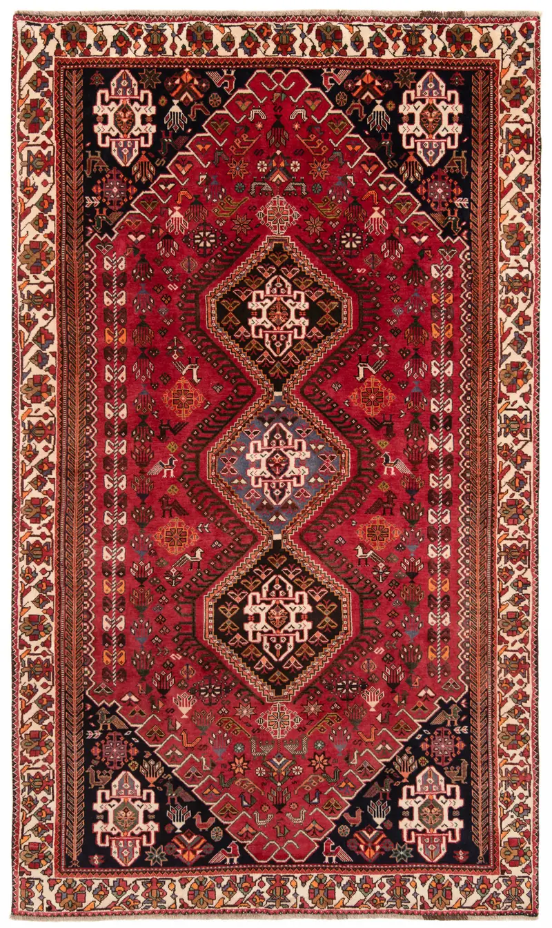 Alfombra persa Shiraz Ghashghai | 285 x 170 cm