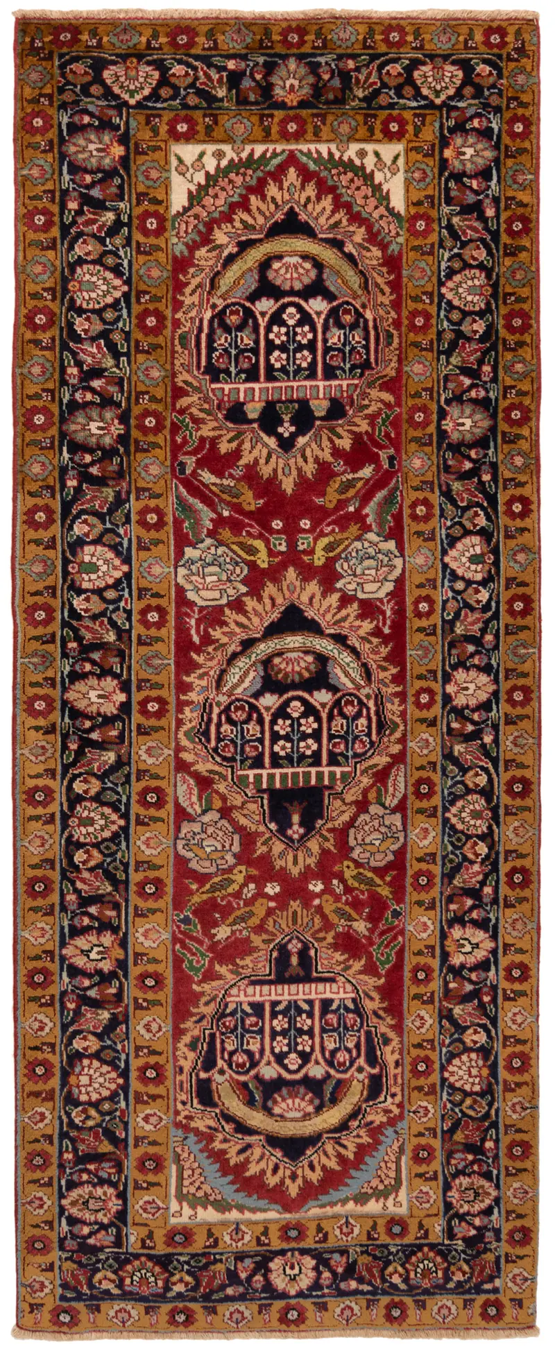 Alfombra persa Tabriz | 206 x 81 cm