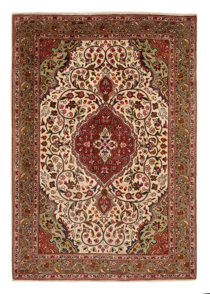 Alfombra persa Tabriz 40Raj | 148 x 105 cm