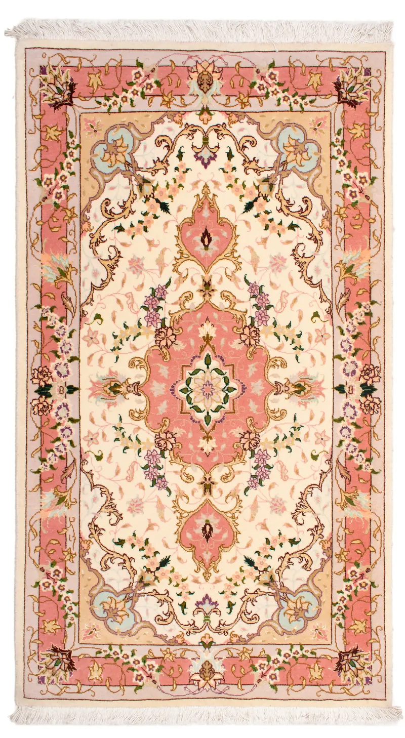 Alfombra Persa Tabriz 50Raj | 131 x 73 cm