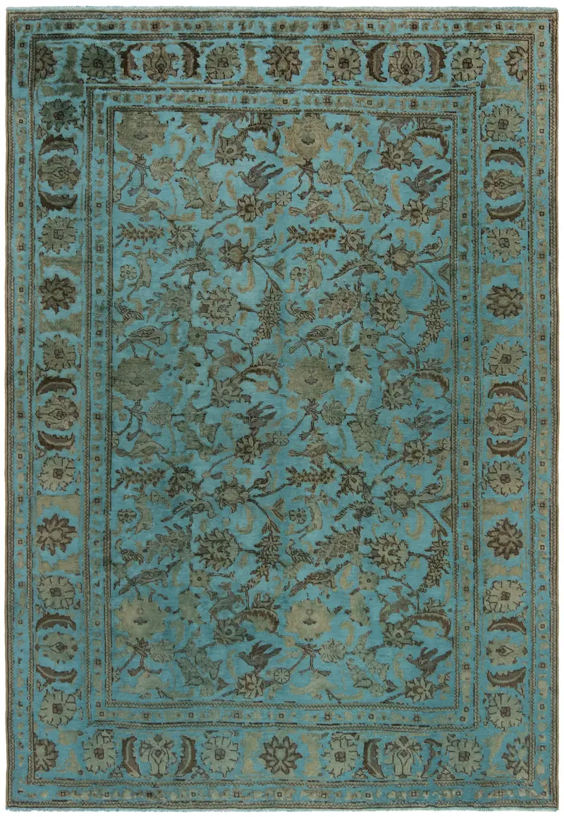 Alfombra vintage en relieve | 288 x 196 cm