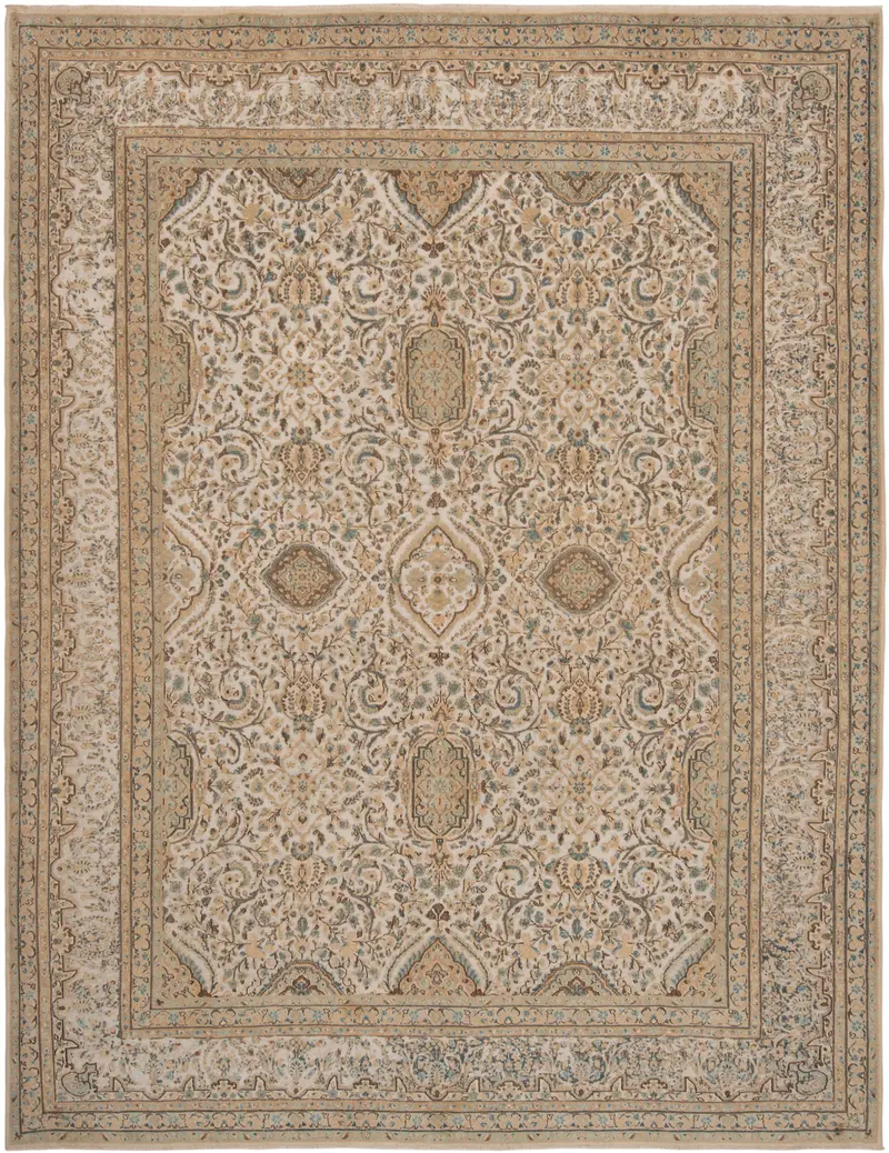 Alfombra vintage en relieve | 380 x 288 cm