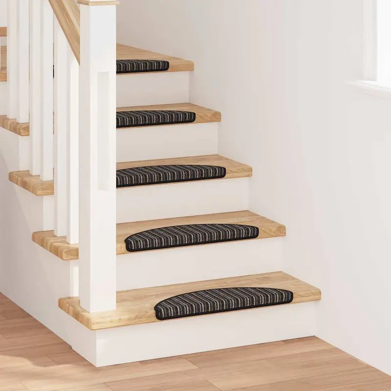 Alfombras autoadhesivas para escaleras 15 pcs Antracita