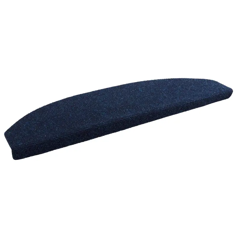 Alfombras autoadhesivas para escaleras 15 pcs Azul Marino