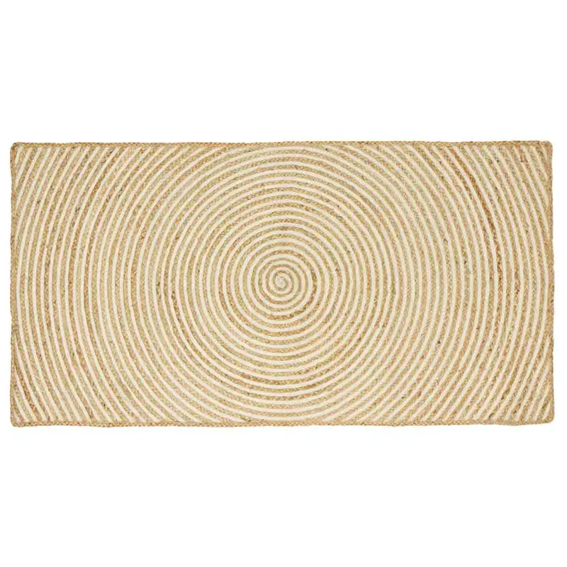 Alfombras de área Blanco 100 x 200 cm yute