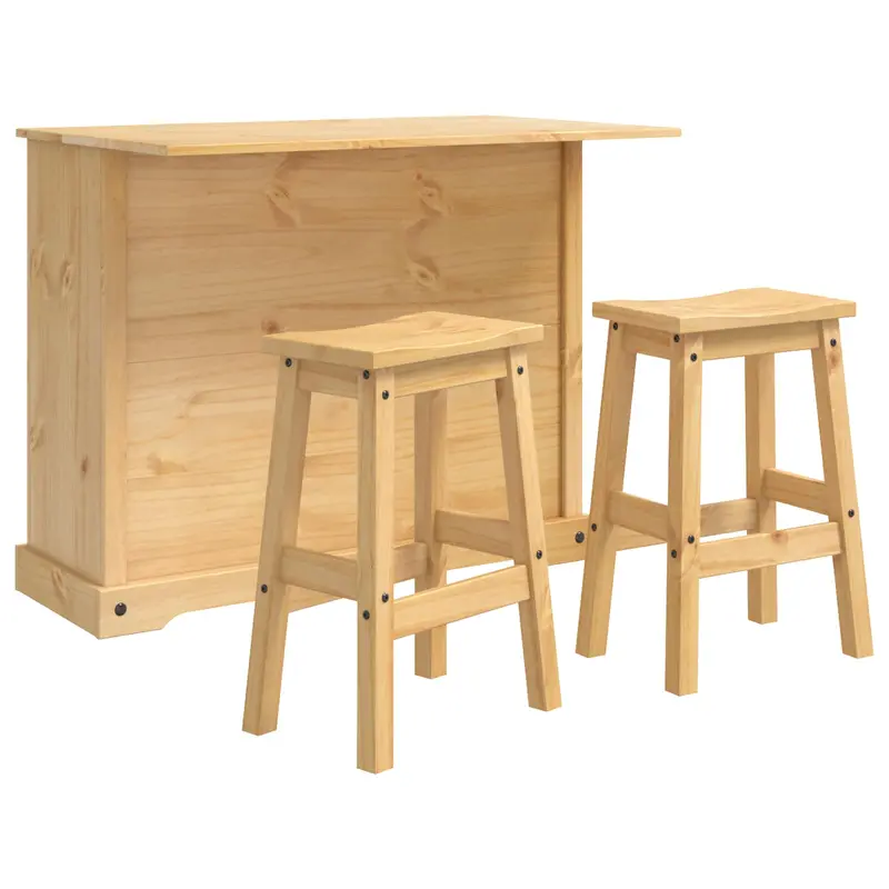 Almacenamiento de cocina 2 pcs Cera de Miel Pino macizo