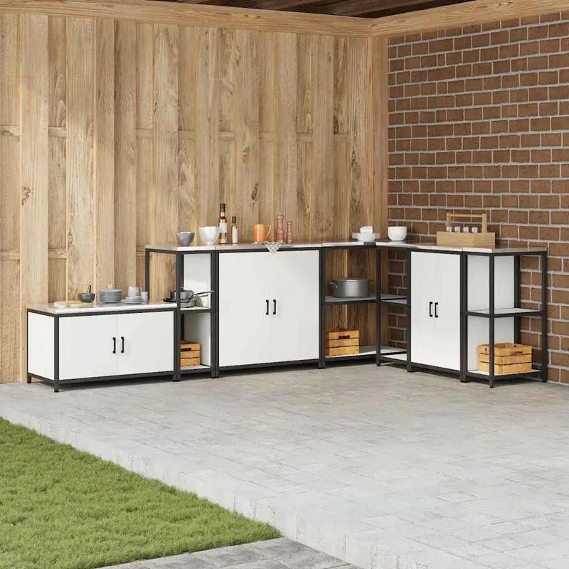 Almacenamiento de cocina HATTEM 30 x 50 x 92 cm Acero