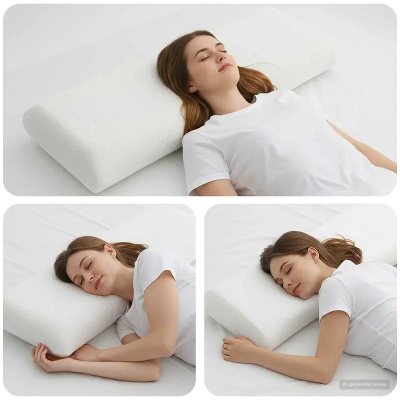 Almohada para dormir 105 x 36 x 13 cm Espuma de Memoria de Gel