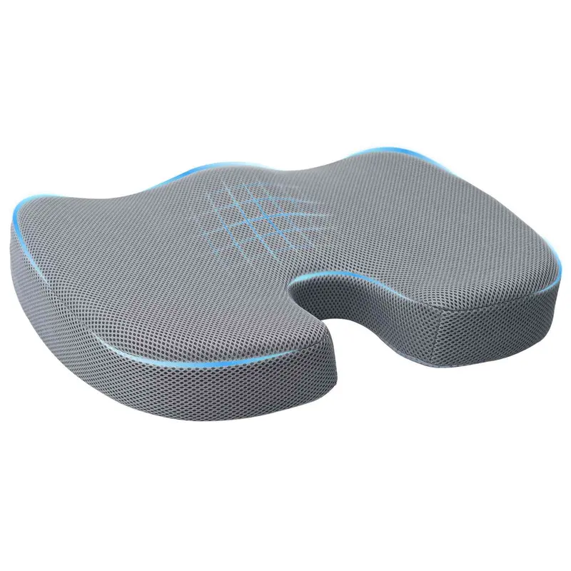Almohada para el asiento Color sólido Gris 47 x 37 x 8 cm