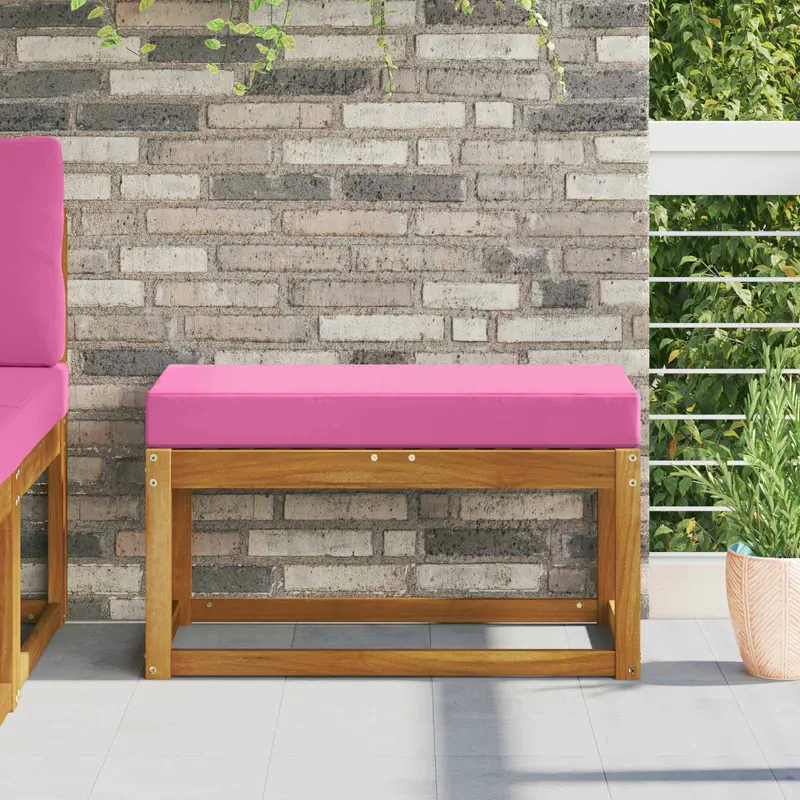 Almohada para el asiento Rosa 80 x 40 x 8 cm 100% Poliéster