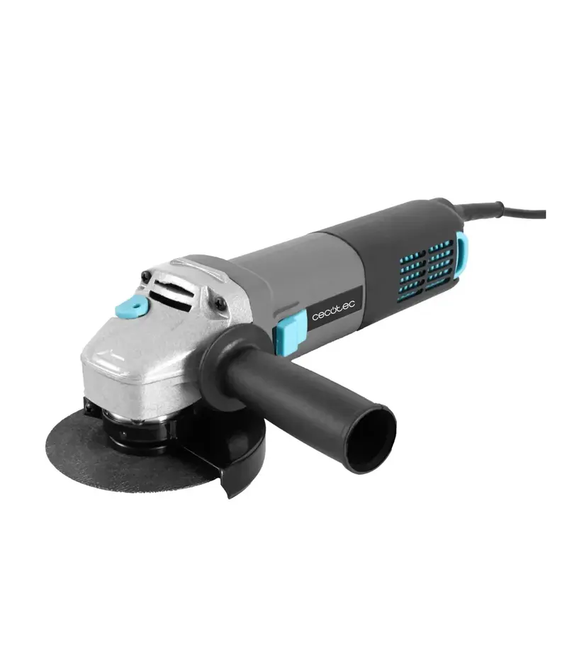 Amoladora angular RadialPower 1000W Filtros protección motor 125mm velocidad 16 000rpm Incluye 8 discos y maletín Cecotec