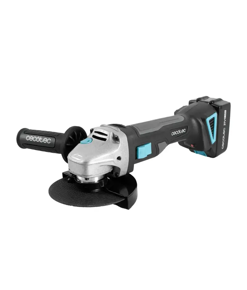 Amoladora angular RadialPower 2120 Freemove batería 21V motor Brushless 12 000rpm Incluye 8 discos y maletín Cecotec