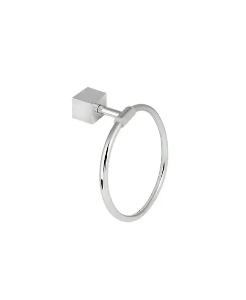 Anilla para baño circular de acero con acabado satinado CURVE de Aquore