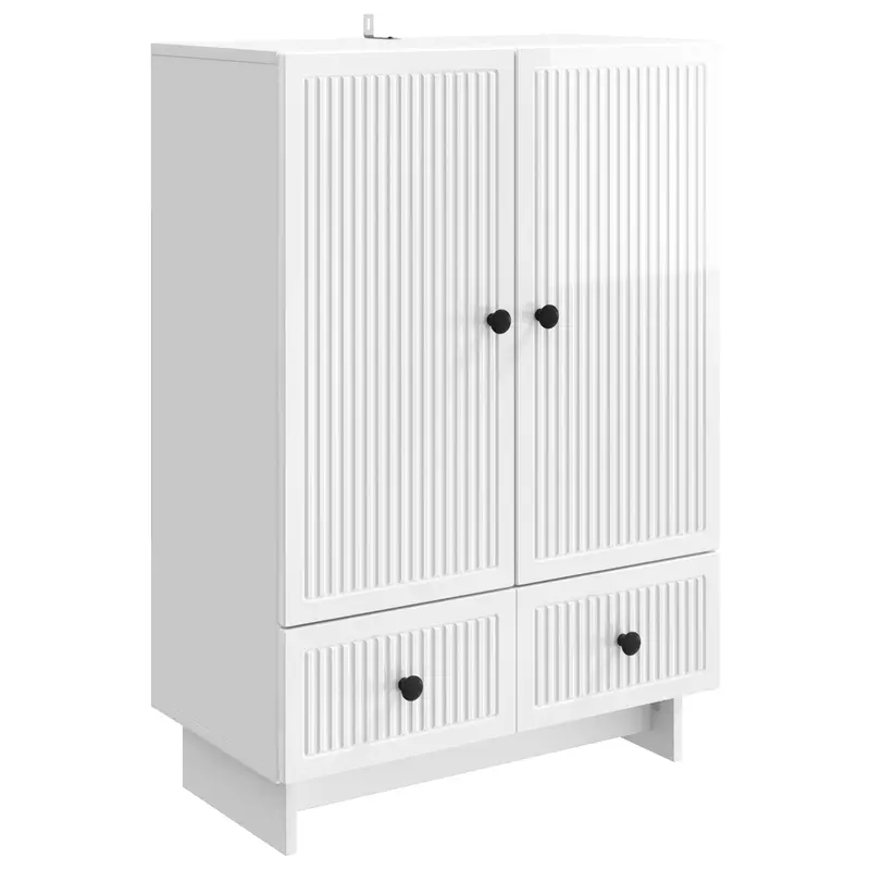 Aparador Alto Brillo 66 x 34,5 x 95 cm Madera de ingeniería