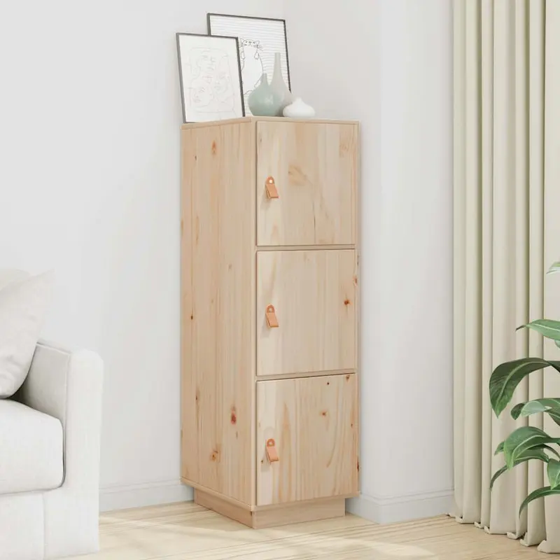 Aparador alto madera maciza de pino 34x40x108,5 cm