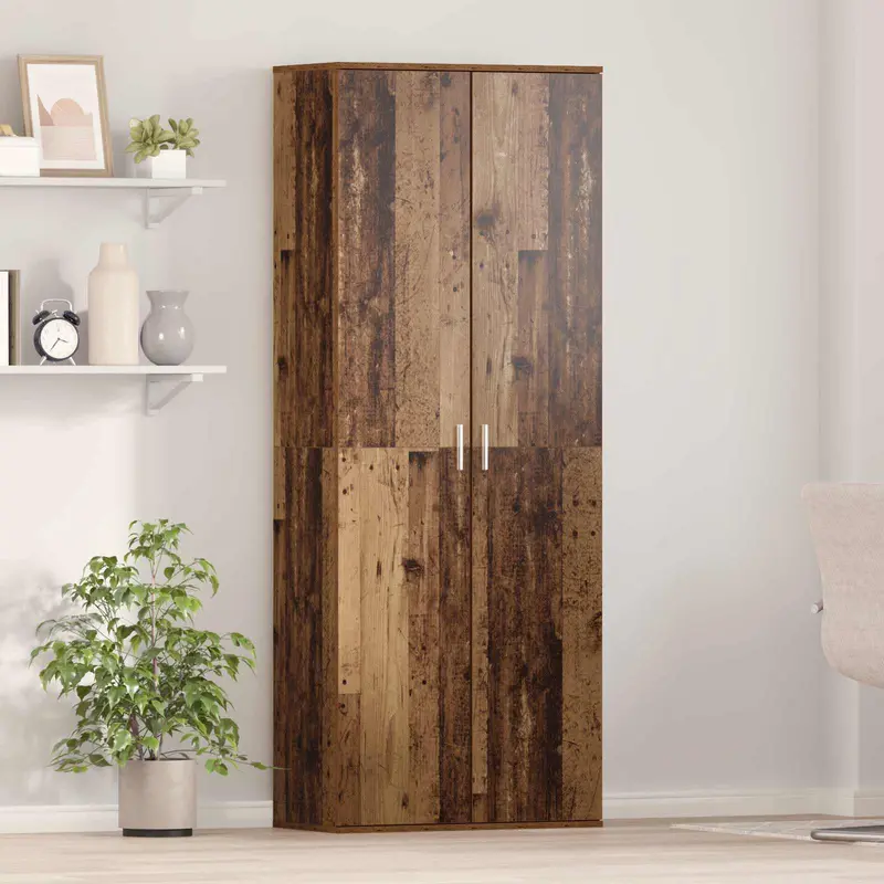 Aparador alto Madera vieja 70 x 33.5 x 180 cm