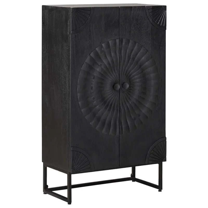 Aparador alto Negro 55 x 30 x 95 cm