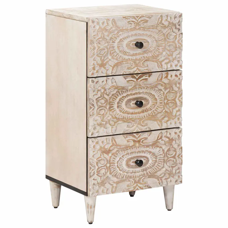 Aparador con cajón 40 x 33,5 x 75 cm Madera de mango maciza