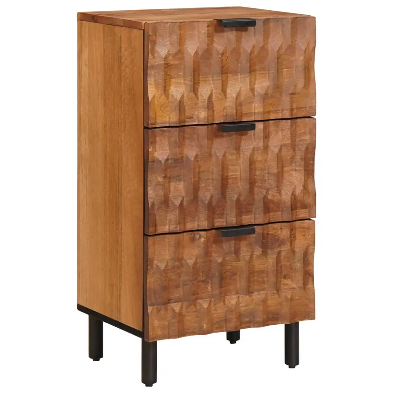 Aparador con cajón Acabado de Acacia Marrón 40 x 33 x 75 cm