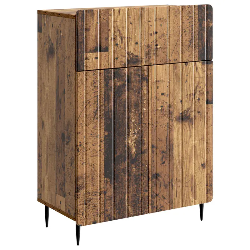 Aparador con cajón Madera envejecida 66 x 34,5 x 92 cm