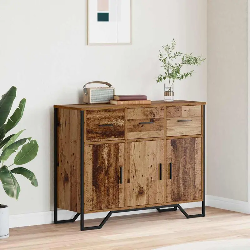Aparador con cajón Madera vieja 97 x 32,5 x 74,5 cm