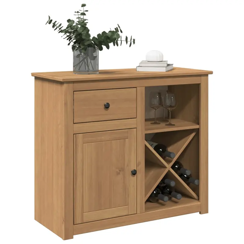 Aparador con cajón PANAMA madera maciza pino 93x40x80 cm