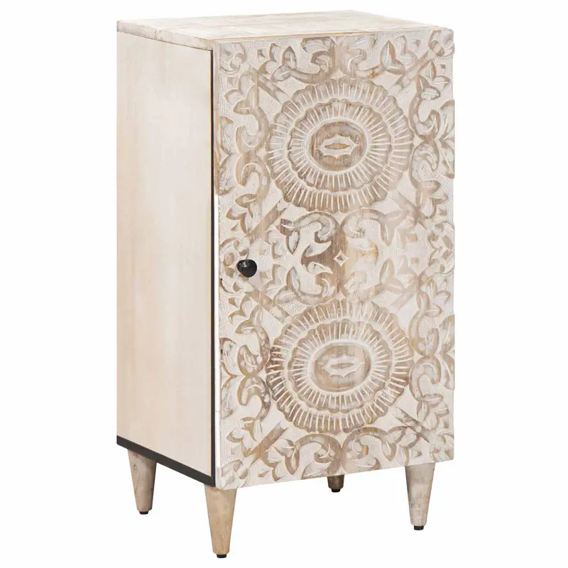 Aparador con puerta 40 x 33,5 x 75 cm Madera de mango maciza