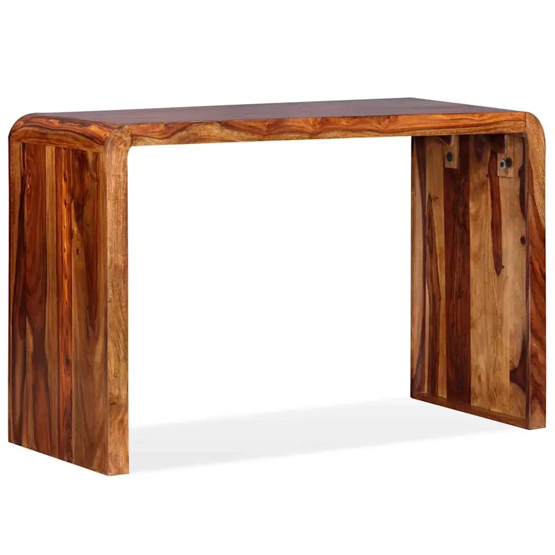 Aparador/escritorio madera maciza de acacia marrón