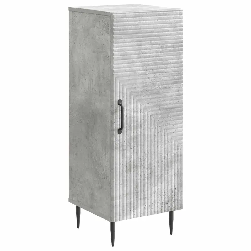 Aparador Gris Hormigón 33 x 34,5 x 89,5 cm Madera de Ingeniería