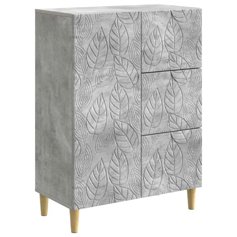 Aparador Gris Hormigón 66 x 34,5 x 90 cm Madera de ingeniería