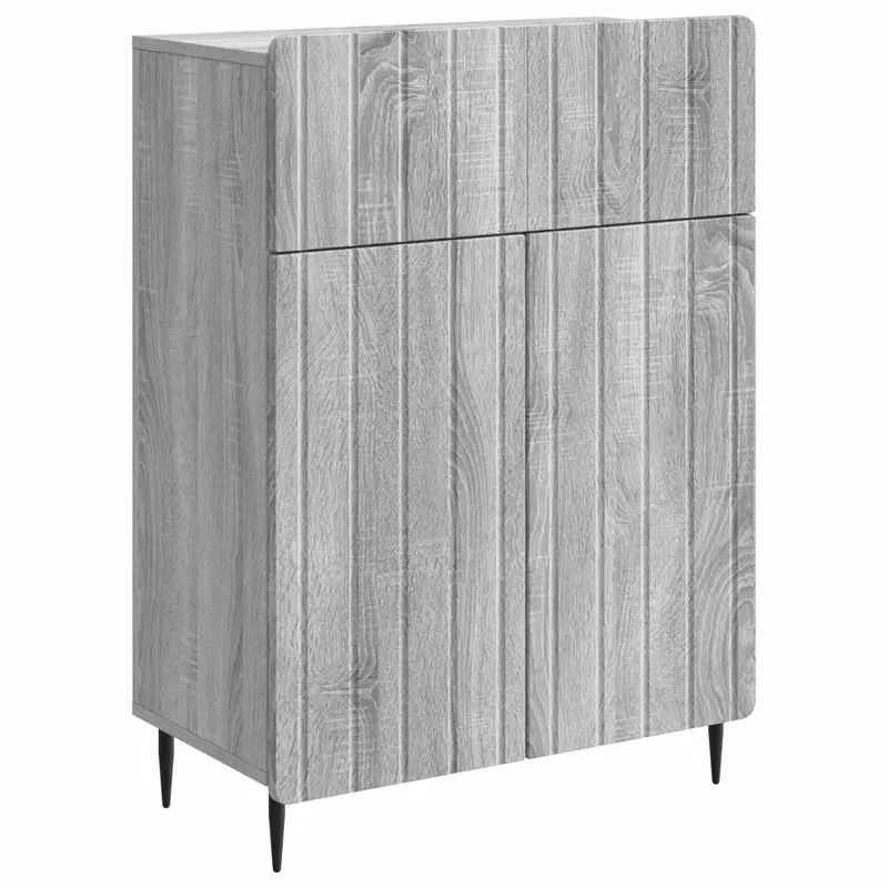 Aparador Gris Sonoma 66 x 34,5 x 92 cm Madera de Ingeniería