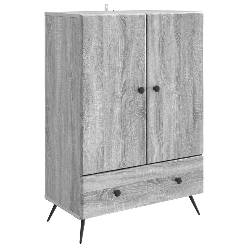 Aparador Gris Sonoma 66 x 34,5 x 95 cm Madera de Ingeniería