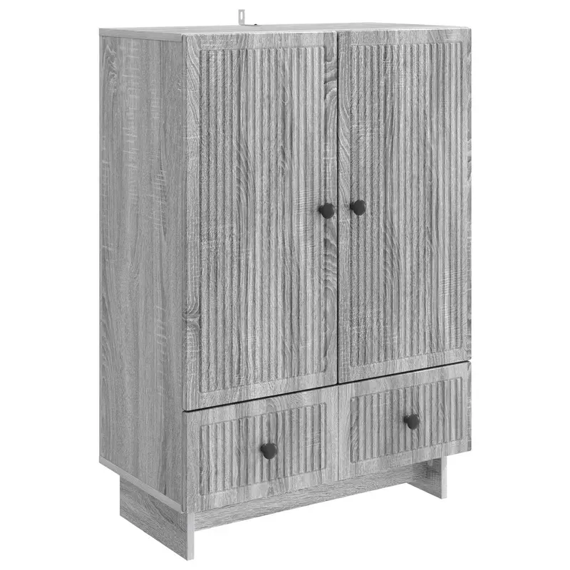 Aparador Gris Sonoma 66 x 34,5 x 95 cm Madera de ingeniería