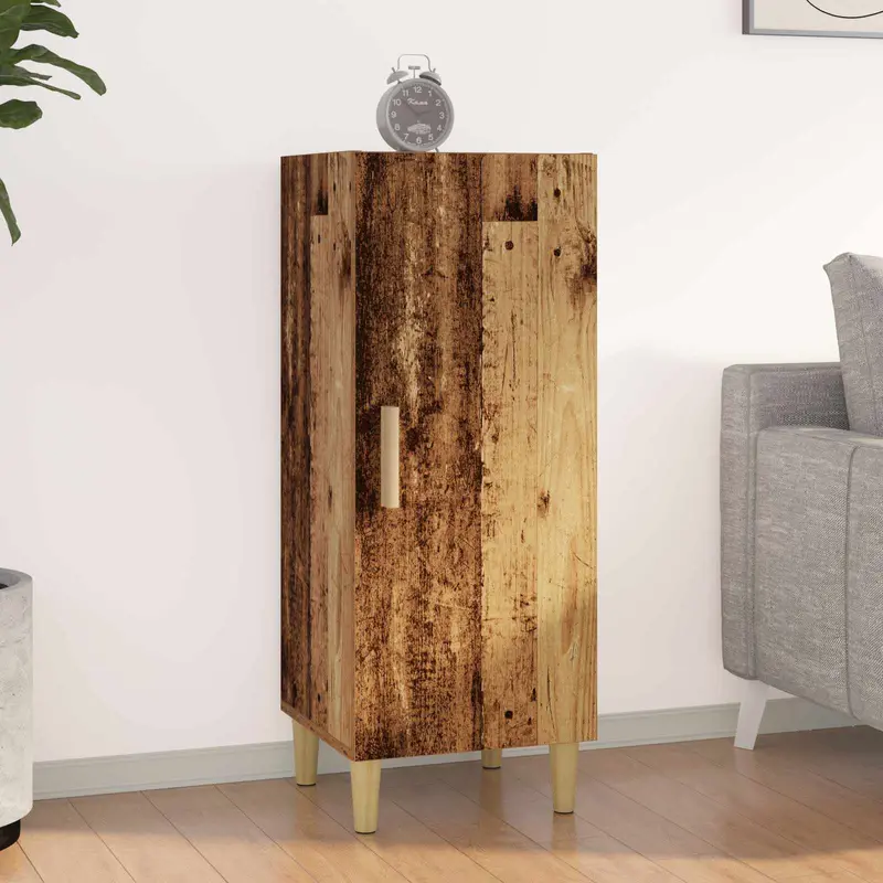 Aparador Madera envejecida 34,5 x 34 x 90 cm
