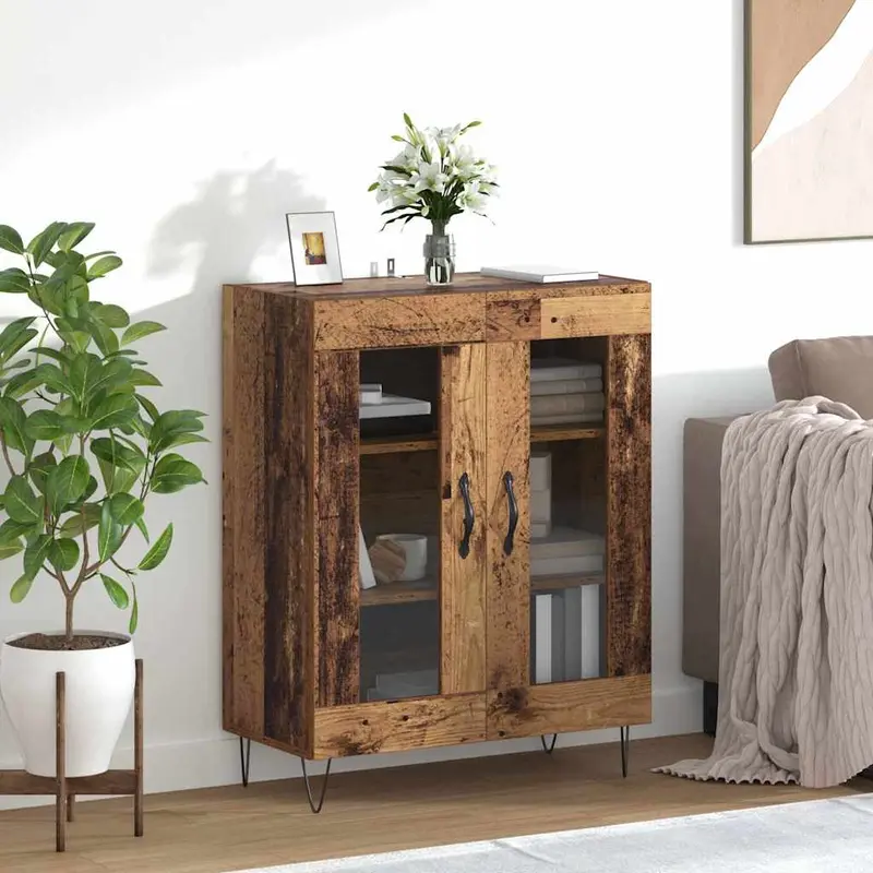 Aparador Madera envejecida 69,5 x 34 x 90 cm